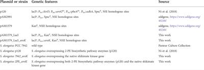 Combining metabolite doping and metabolic engineering to improve 2-phenylethanol production by engineered cyanobacteria